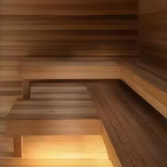 Sauna Bench Design - Floating with Support