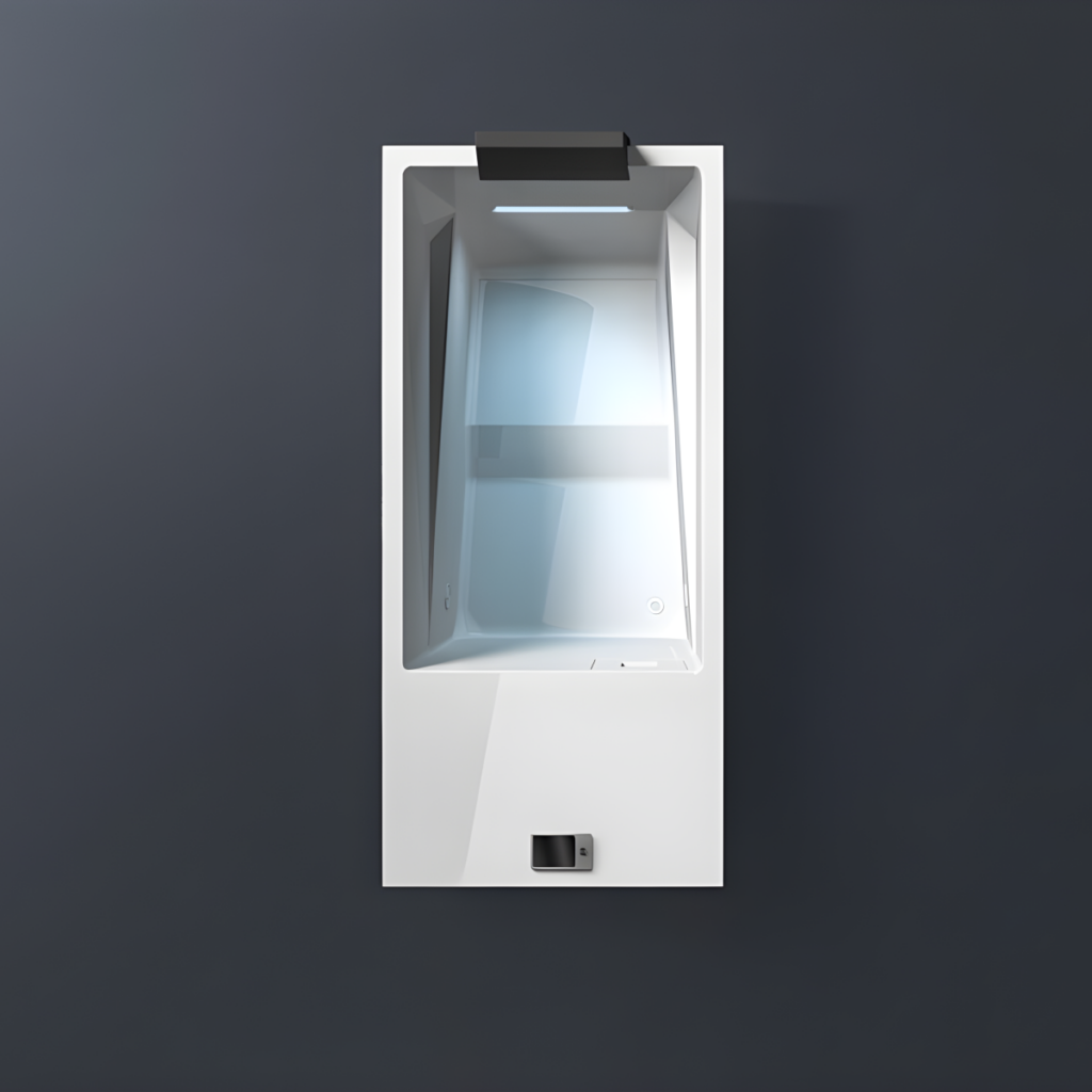 All-in-one white ice bath