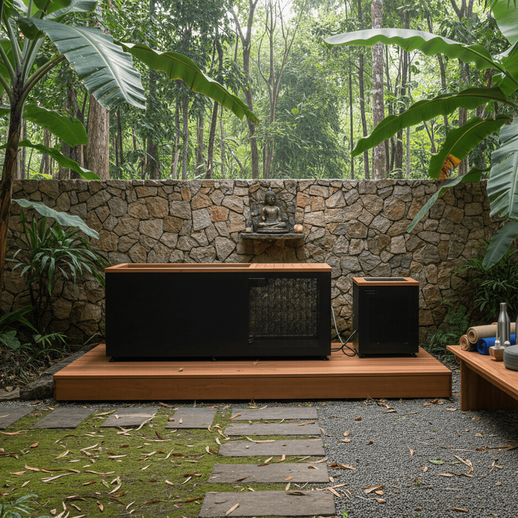 All-in-one Ice Bath | Red Cedar & Stainless Steel