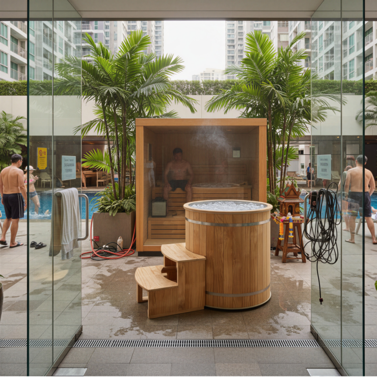 Red Cedar 2-3 Person Sauna & Ice Bath with Chiller