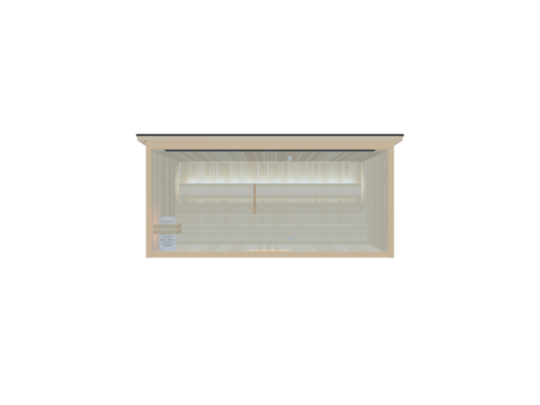 The Fah Outdoor Sauna Room – 14 Person