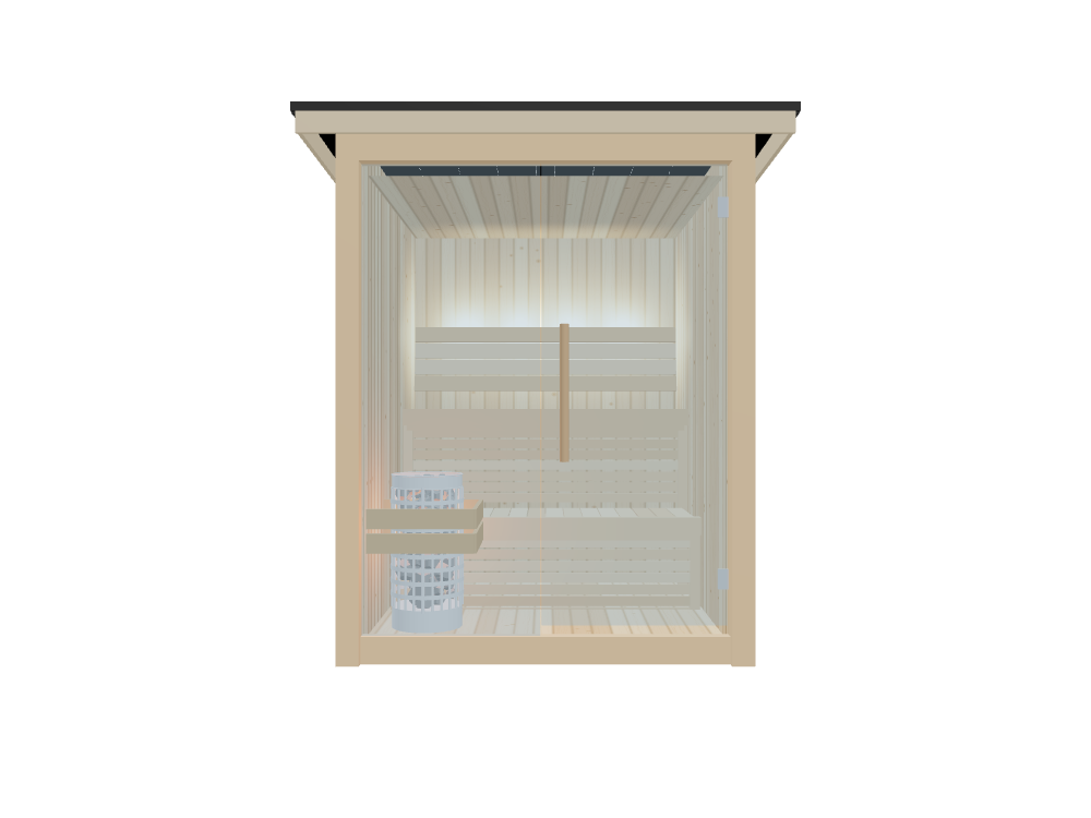 The Fah Outdoor Sauna Room – 2-3 Person