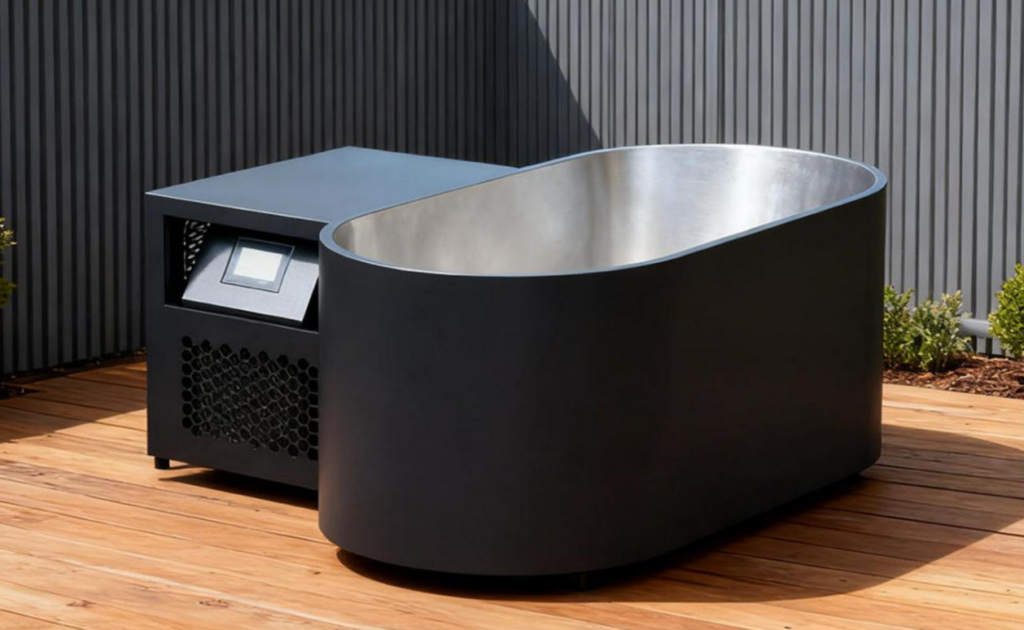 Steel Ice Bath | Black & Stainless Steel
