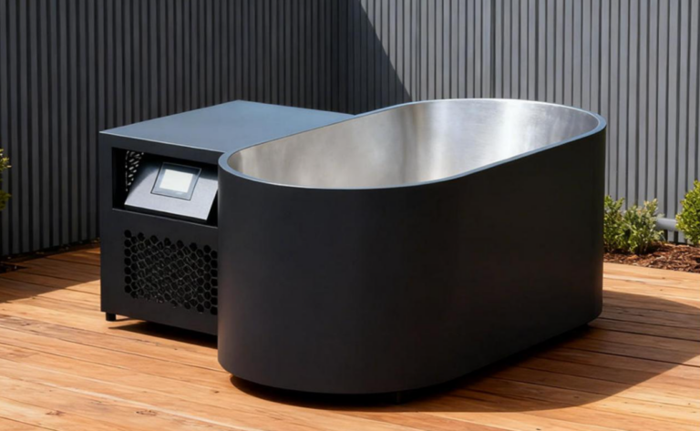 Steel Ice Bath | Black & Stainless Steel