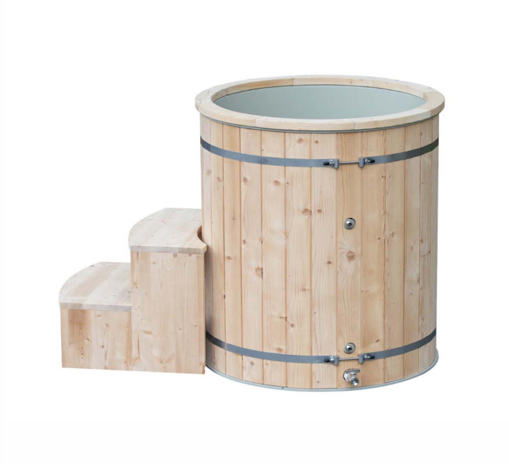 Barrel Ice Bath | Thermo Pine Wood & Stainless Steel