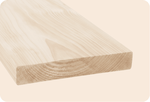 Pine wood sample