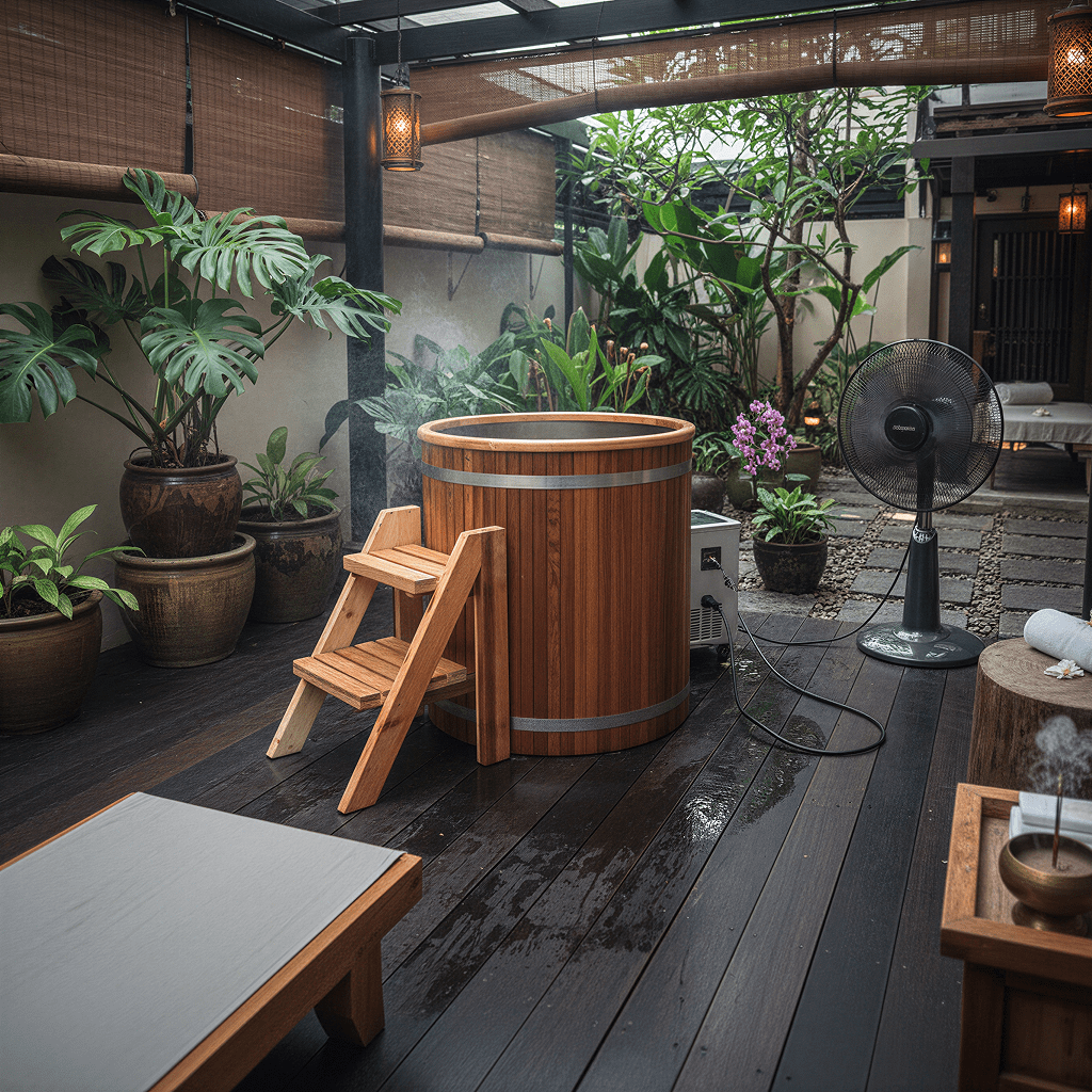 Barrel Ice Bath | Red Cedar & Stainless Steel